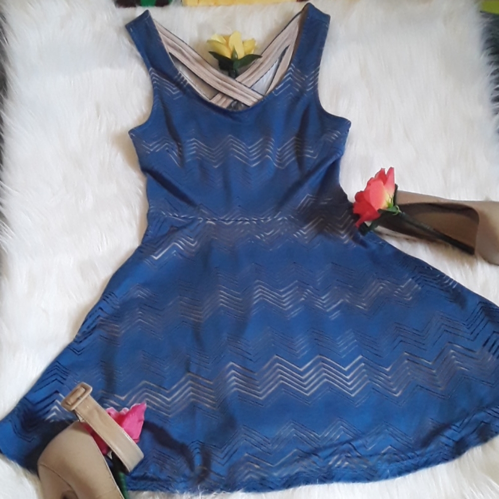 Candies Zig Zag Skater Dress